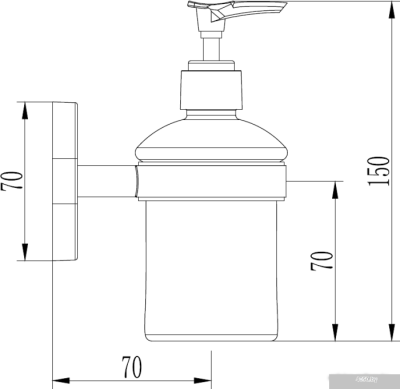 Дозатор для жидкого мыла Ledeme L1927