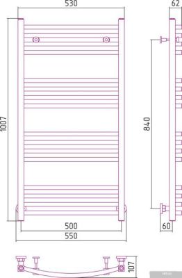 Полотенцесушитель Сунержа Аркус 1000x500 00-0251-1050