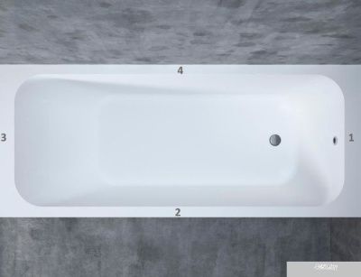 Ванна Salini Orlando 160x70 102025M (S-Stone, матовый)