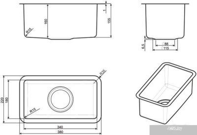 Кухонная мойка Smeg VSTR18