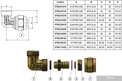 APE Угольник 26x1