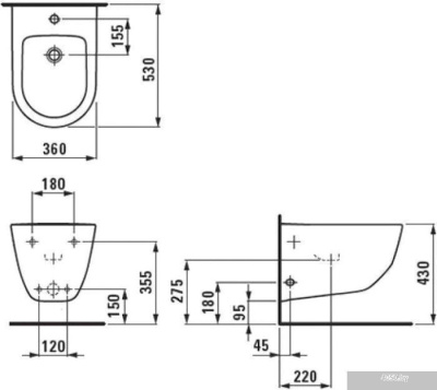 Биде Laufen Pro [8309520003021]