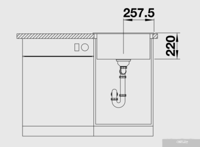 Кухонная мойка Blanco Pleon 5 (серый беж) [521675]