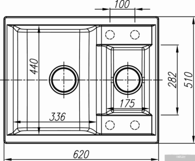 Кухонная мойка Dr. Gans Астра 620К (терракота)
