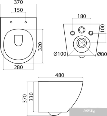 Унитаз IDDIS Blanco BLARDSEi25